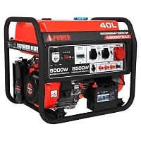 Бензиновый генератор A-iPower A9000TEAX в тихом зимнем кожухе 1200 RAL 7035 + блок автозапуска A-iPower 400 В, 25 А