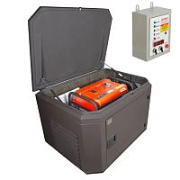 Генератор A-iPower A7000EAX в тихом зимнем кожухе 1200 RAL 8019 + блок автозапуска A-iPower 400 В, 25 А