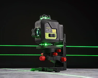 Лазерный уровень RGK PR-4D Red с зеленым лучом